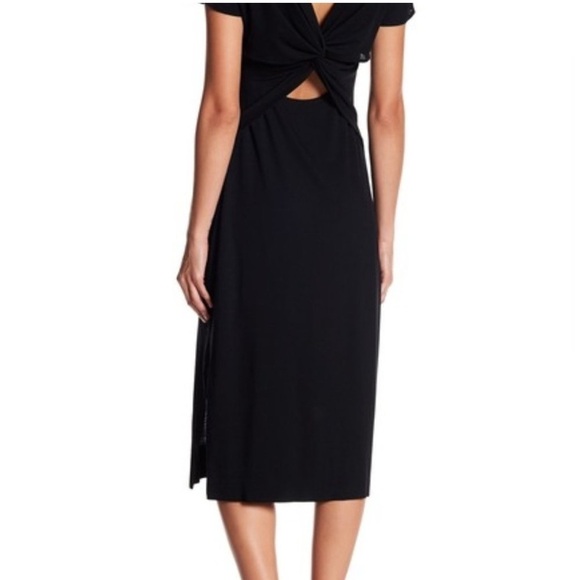 Theory Twist-Back Midi Dress - Picture 2 of 6